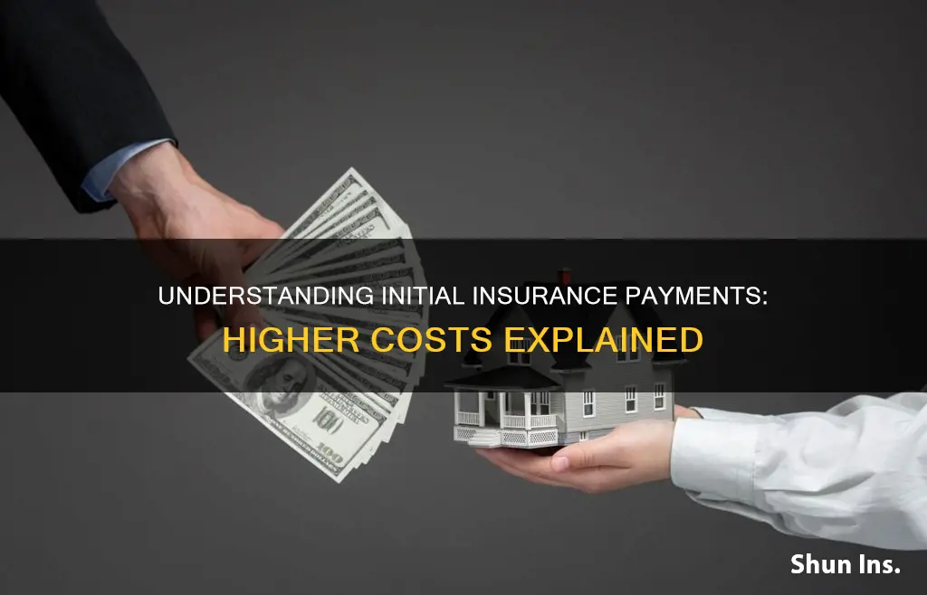 why is initial insurance payment more