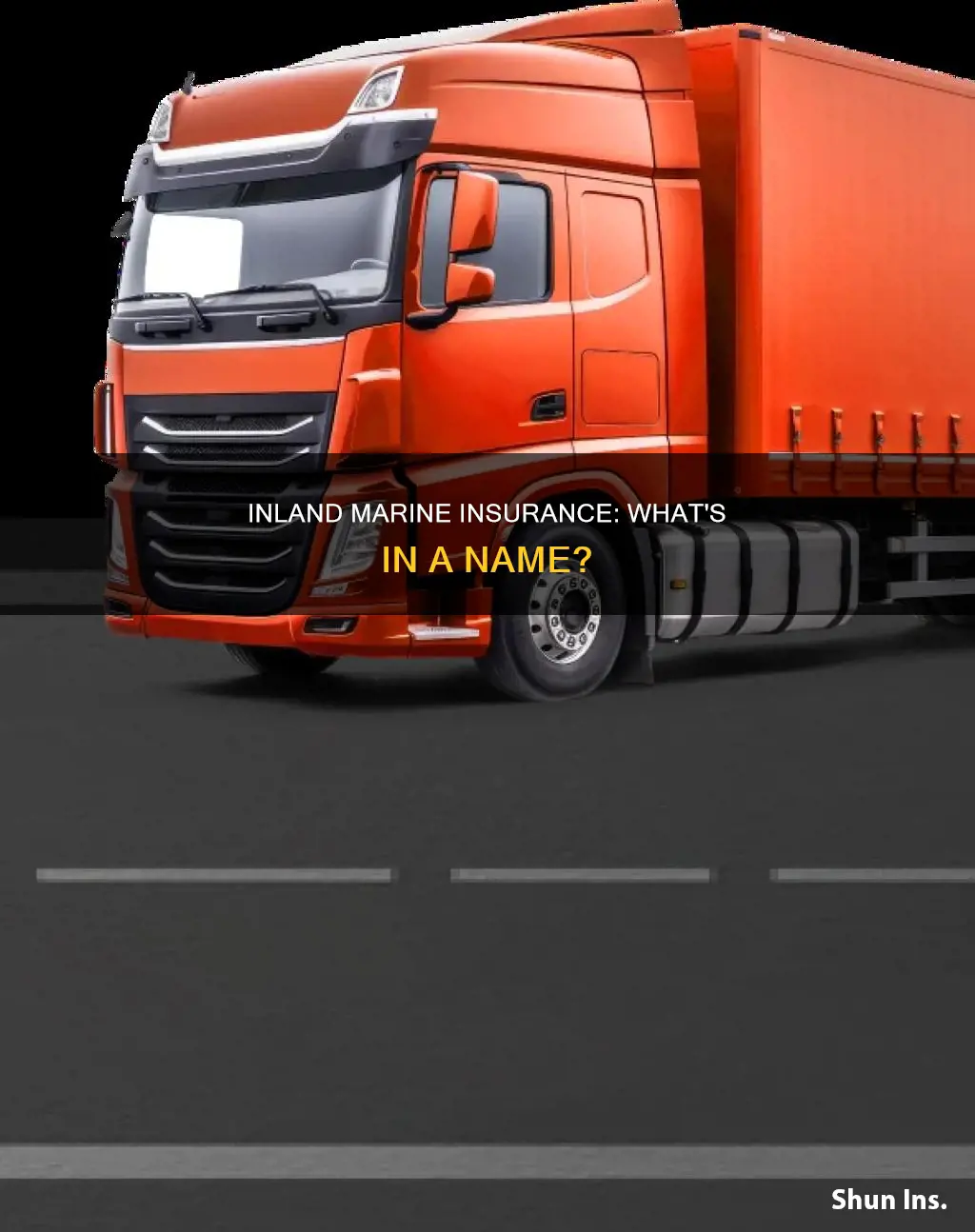 why is it called inland marine insurance