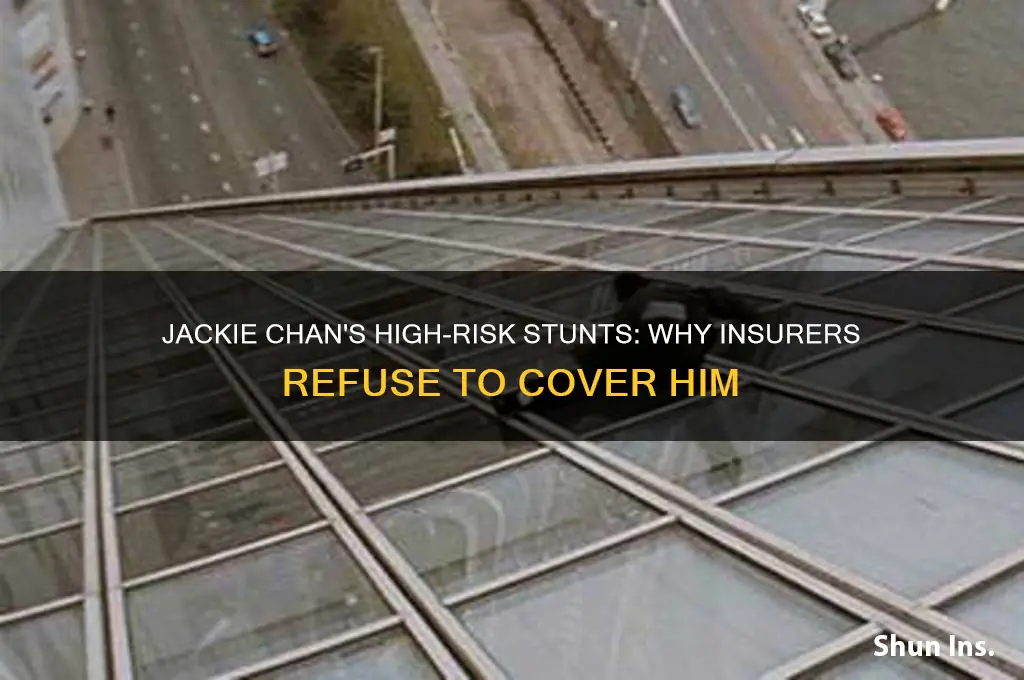 why is jackie chan blacklisted by insurance companies