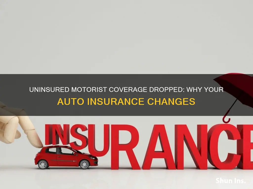 why is my auto insurance dropping uninsured motorist coverage