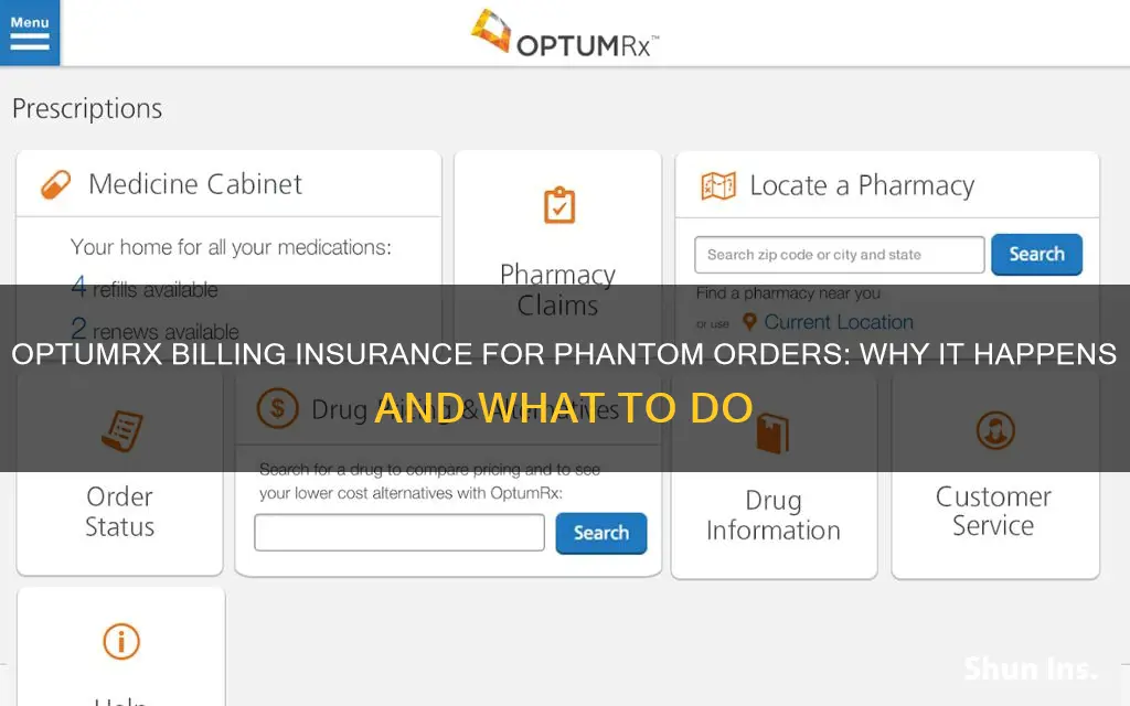 why is optumrx billing insurance when I haven