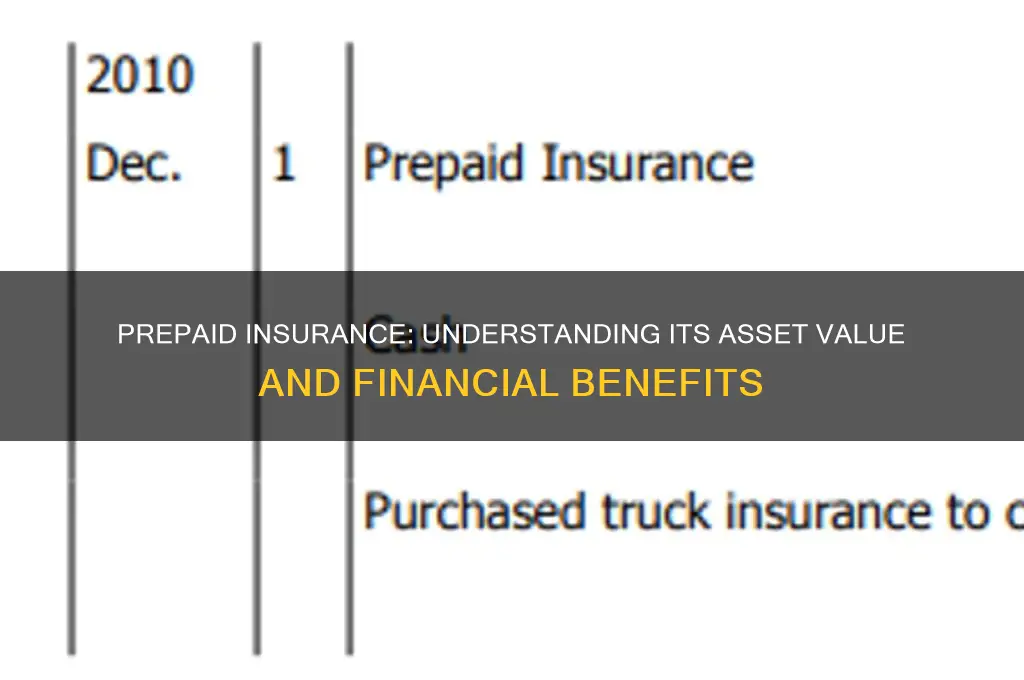 why is prepaid insurance an asset