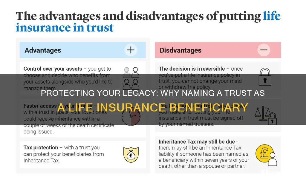 why name a trust as a life insurance beneficiary