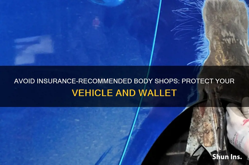 why not use insurance companys body shop