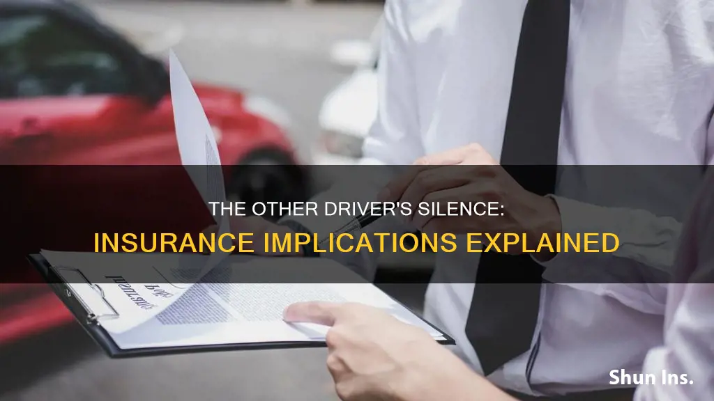 why the other drive not contacting the insurence