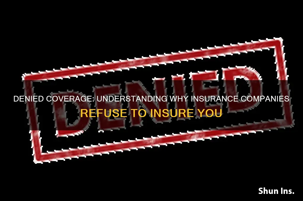 why wont any insurance company provide me cover