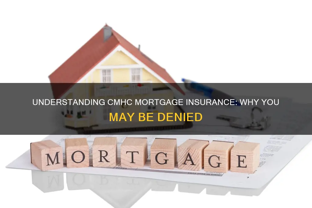 why wont cmhc insure my mortgage