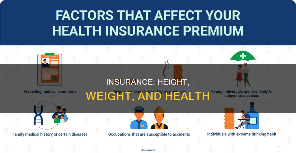 why would insurance request the height and weight of people