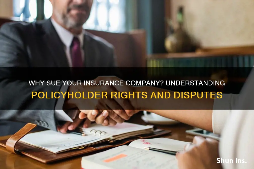 why would you sue your own insurance company
