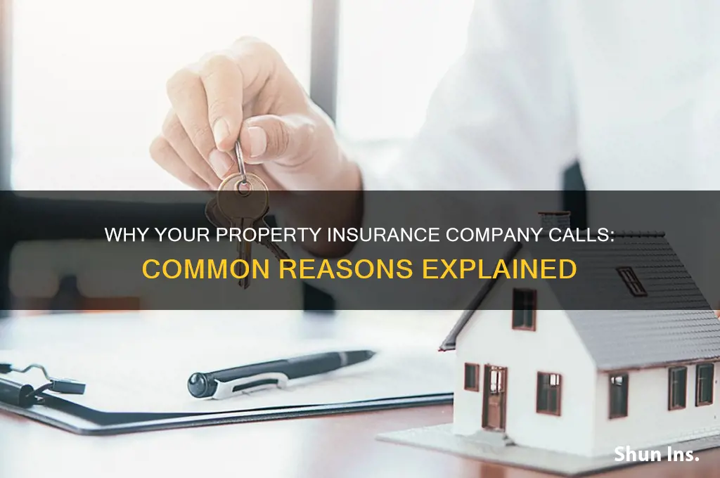 why would your property insurance company call you
