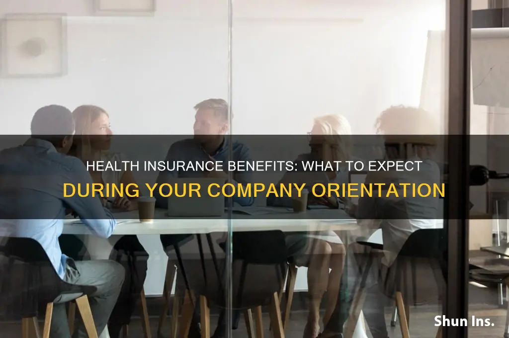 will a company tell you about health insurance during orientation