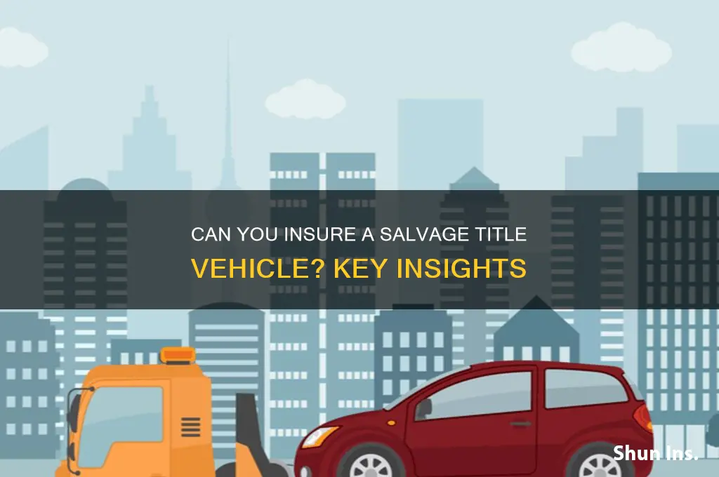 will an insurance company insure a salvage title