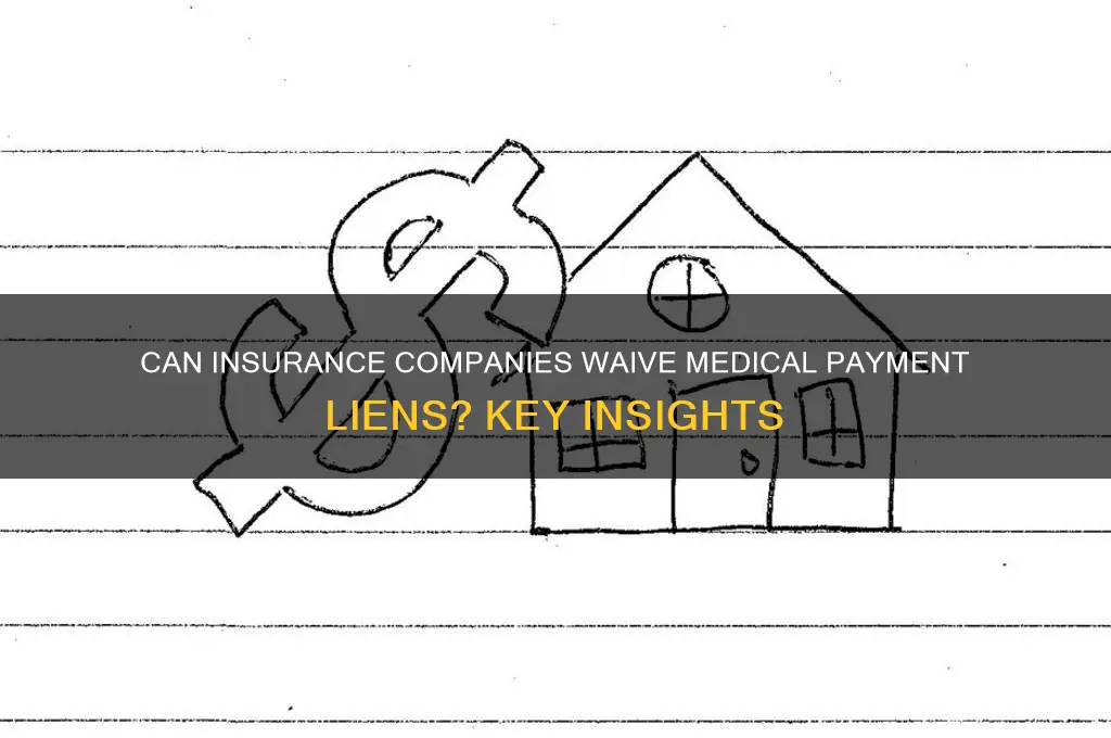 will an insurance company waive a med payi lien