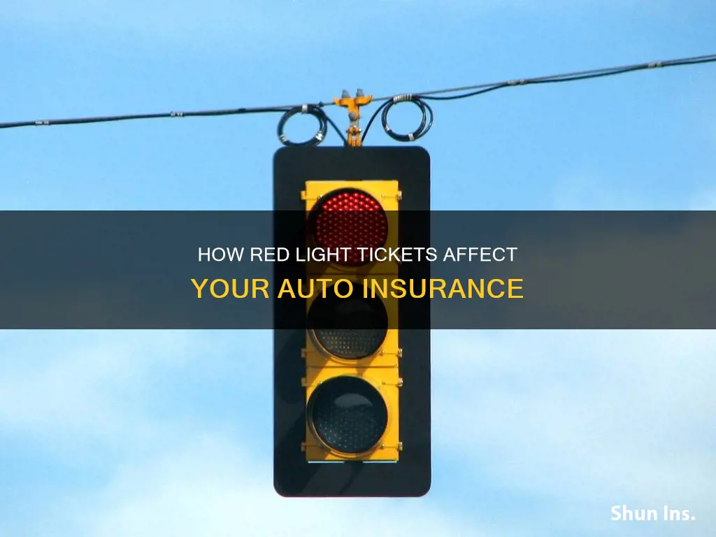 will auto insurance company know about red light ticker