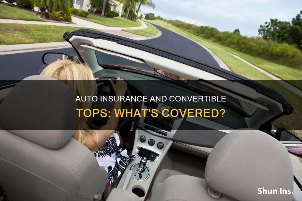 will auto insurance cover a damaged convertible top