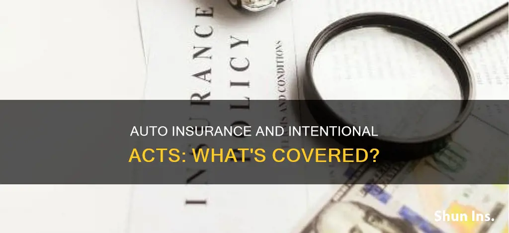 will auto insurance cover an intentional act by the owner