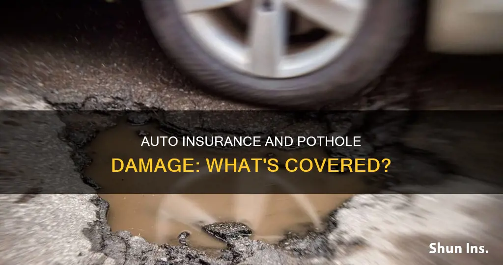 will auto insurance cover pothole damage