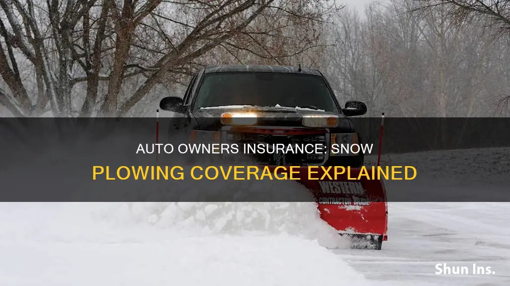 will auto owners insurance insure snow plowing