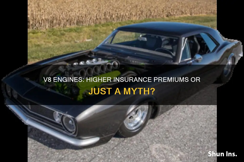 will insurance companies charge more for v8