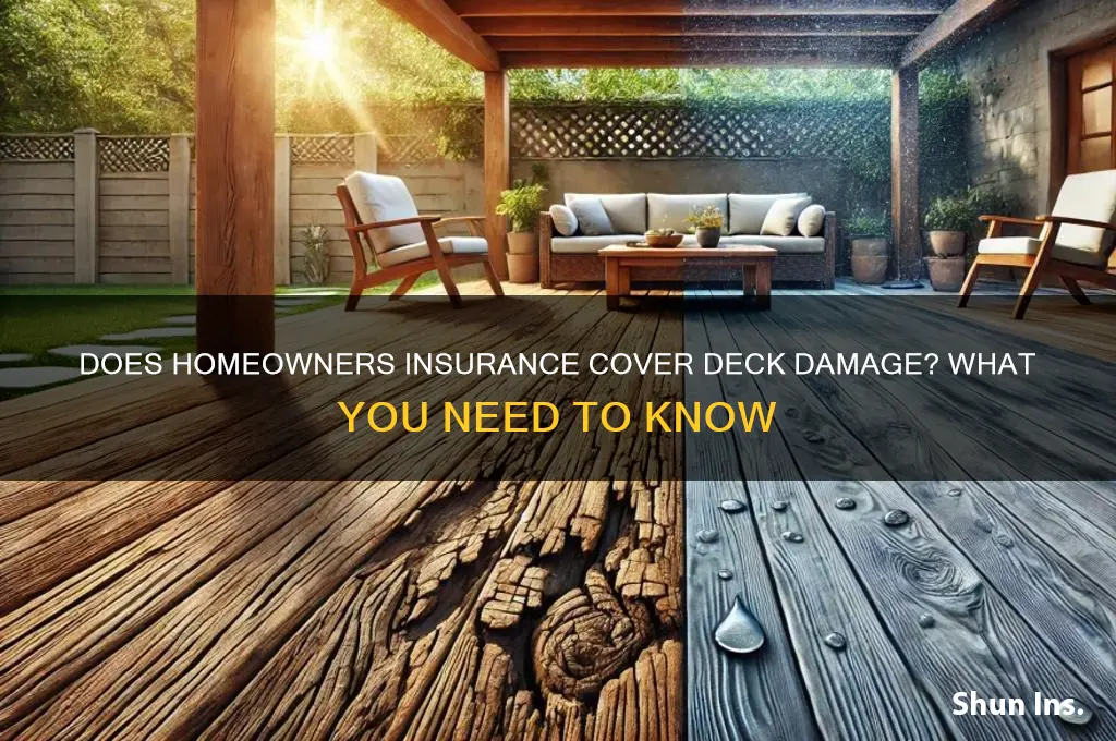 will insurance companies cover damage to decks