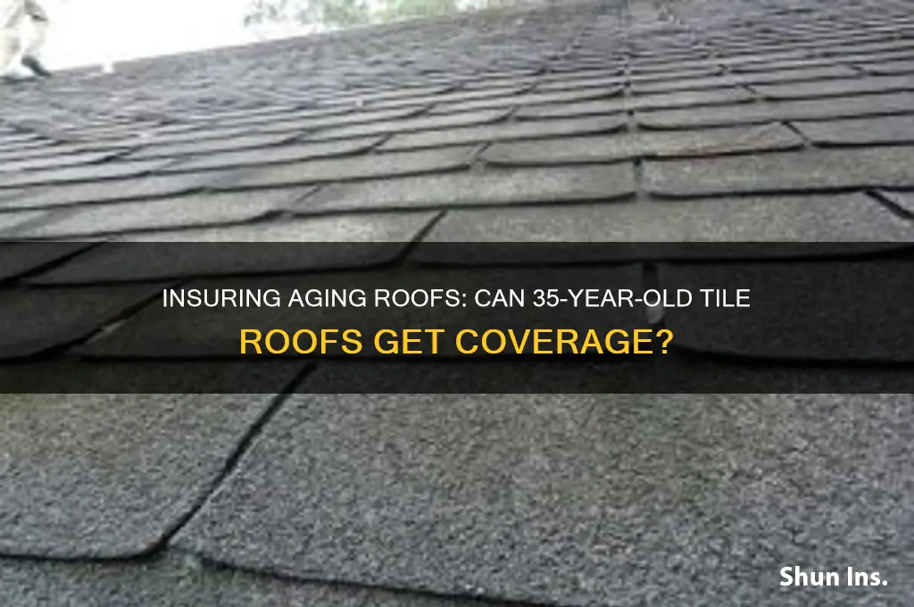will insurance companies insure a 35 year old tile roof