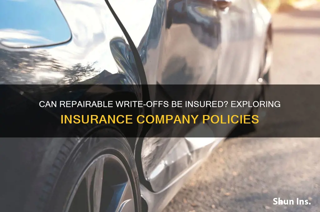 will insurance companies insure a repairable write off