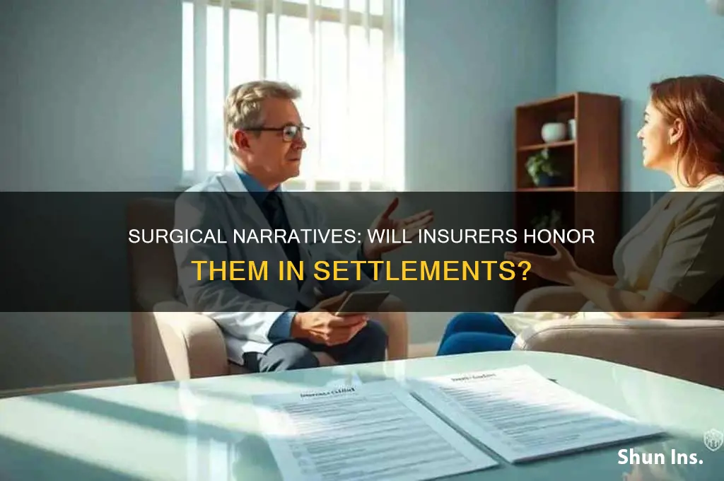 will insurance companies respect surgical narratives in settlement proceedings