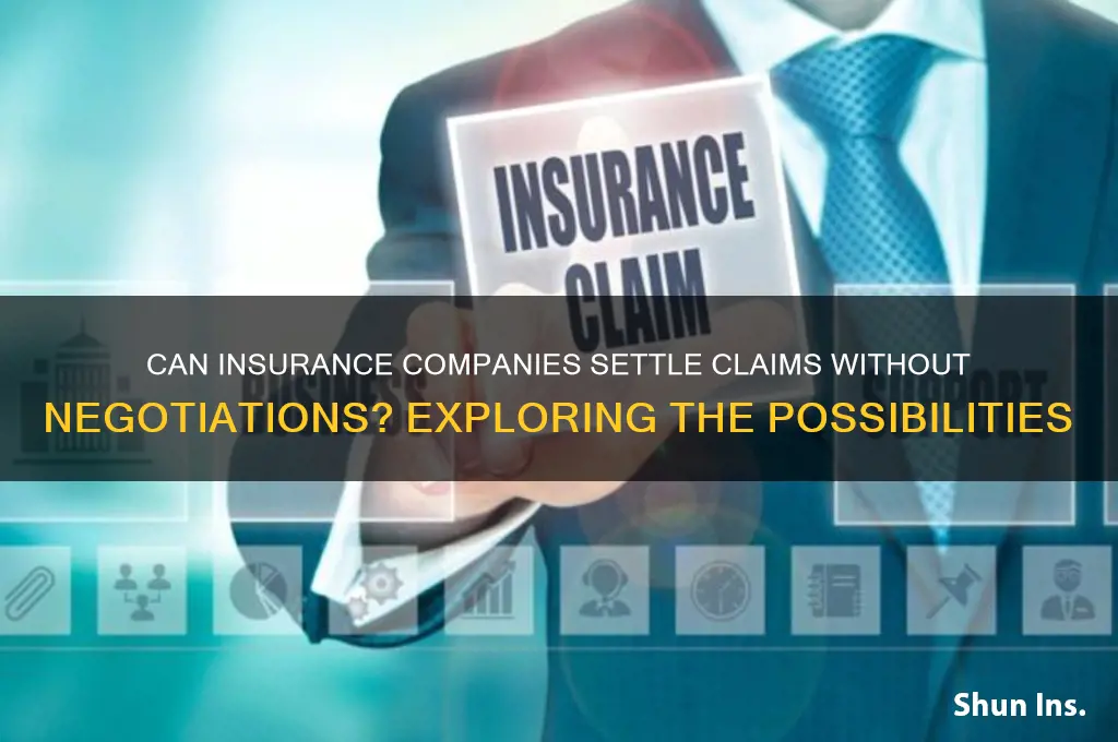 will insurance companies settle without negotiations