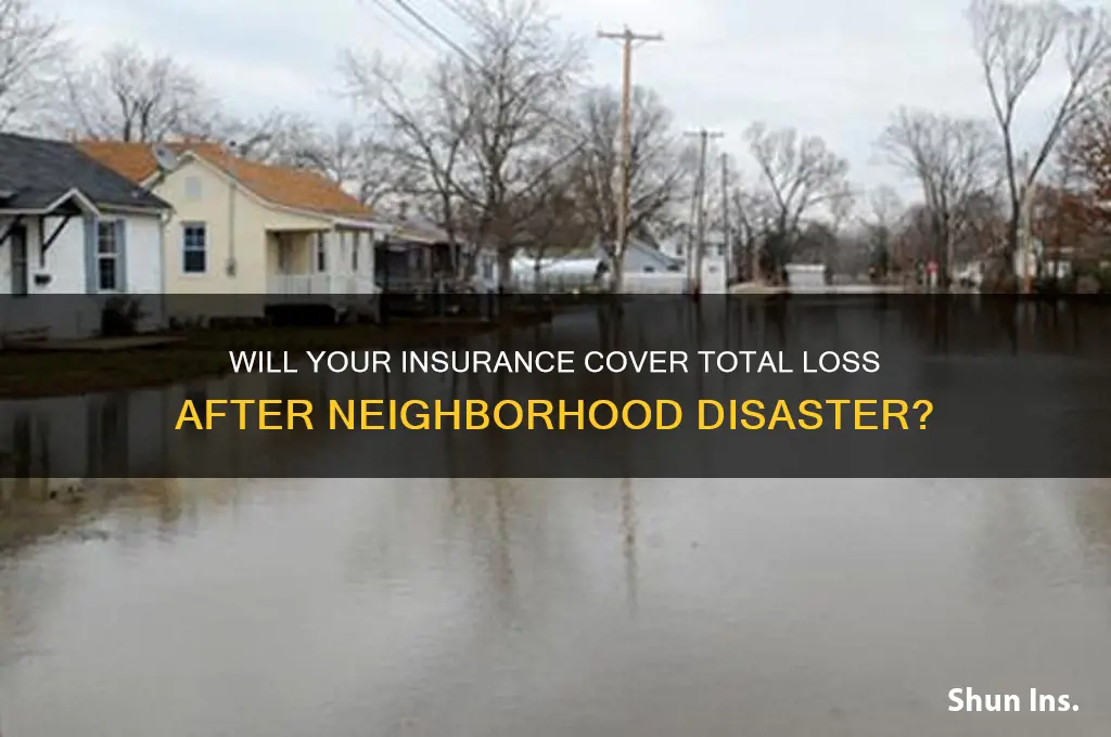will insurance company claim total loss of neighborhood