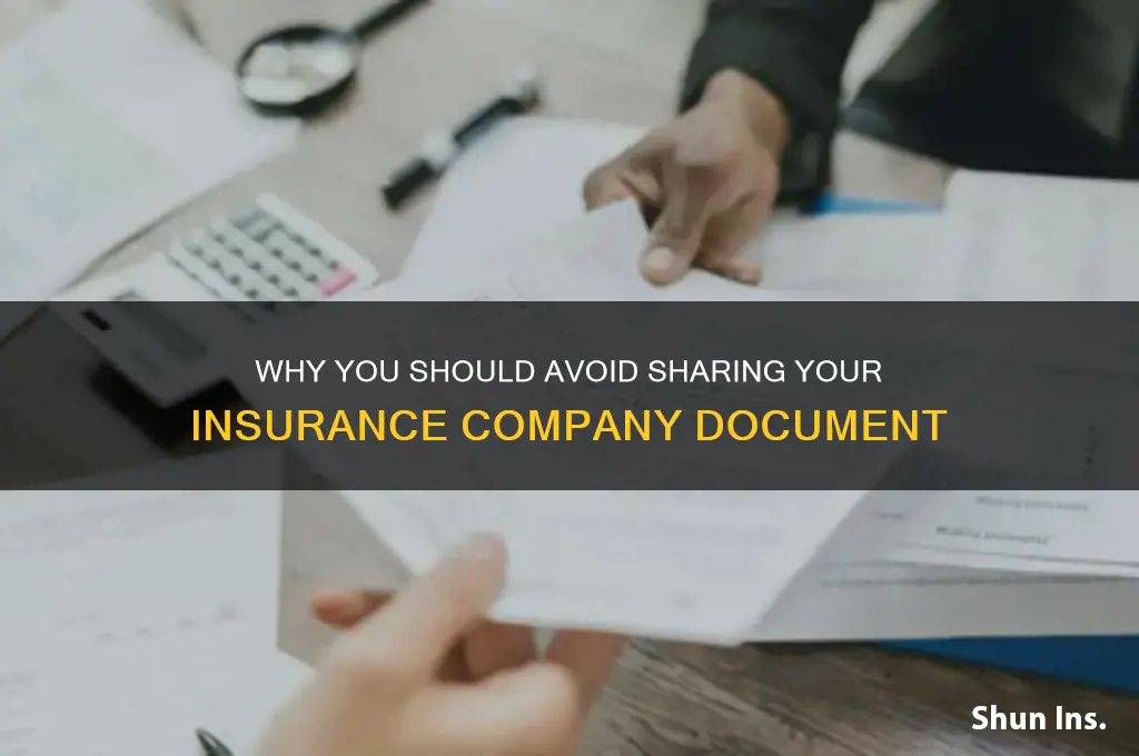 will not go to insurance company document