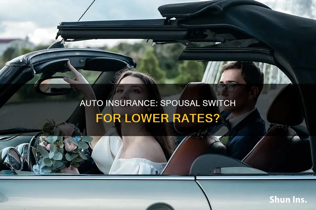 will switching auto insurance to spouse lower rates